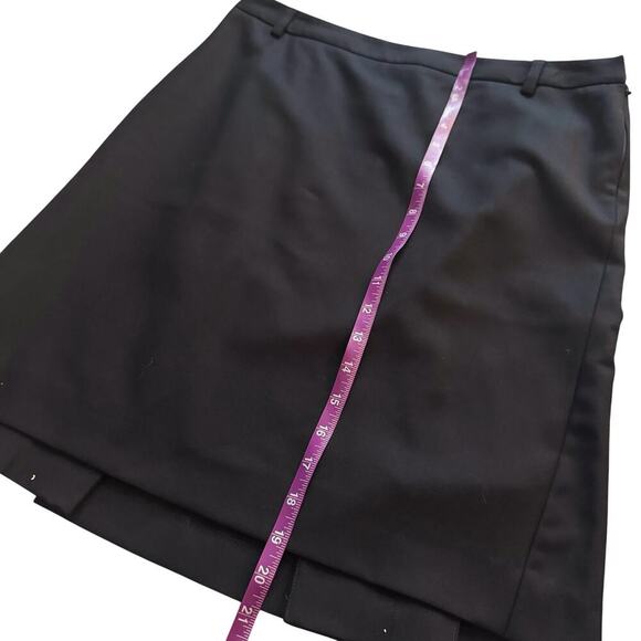 VTG J. Crew 100% Wool Skirt Womens Sz. 10  Black Professional Pencil Academia - Picture 6 of 10